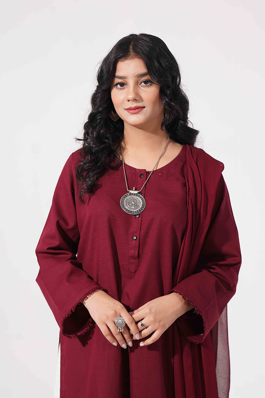 Core Kurta - Maroon