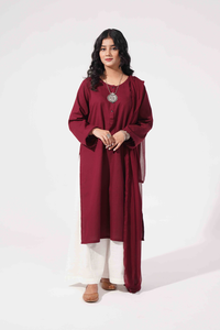Core Kurta - Maroon