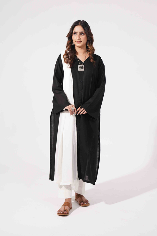 Fold Kurta - Black