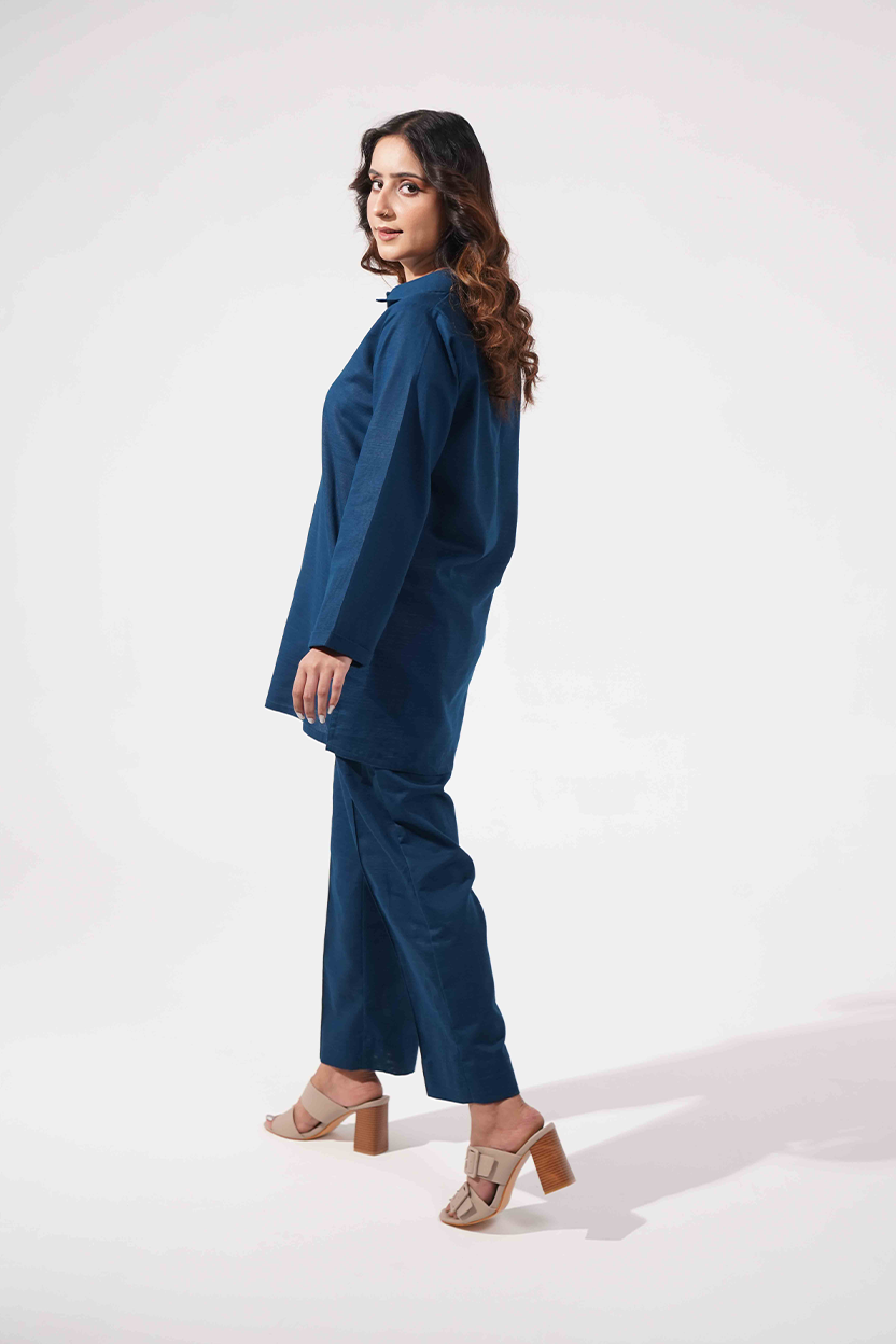 Form Co-ord Set - Deep Blue