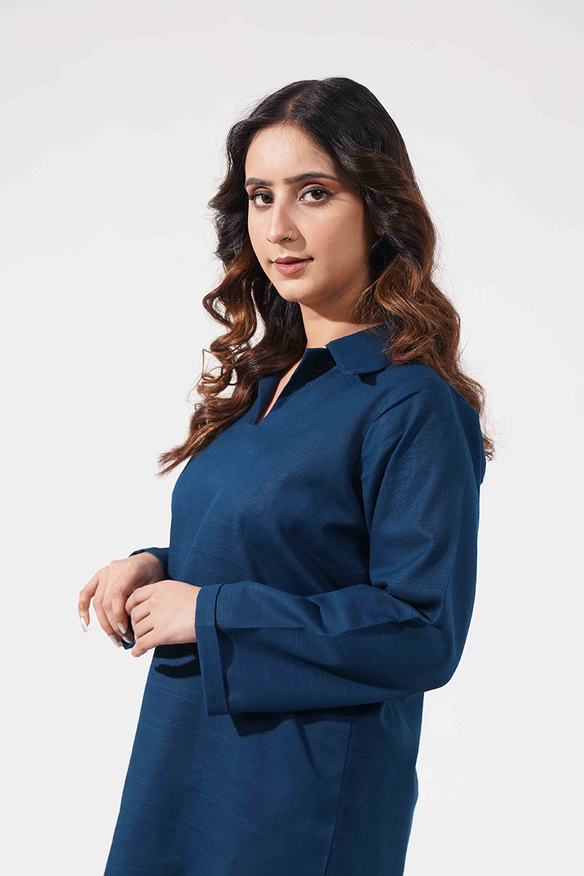 Form Co-ord Set - Deep Blue