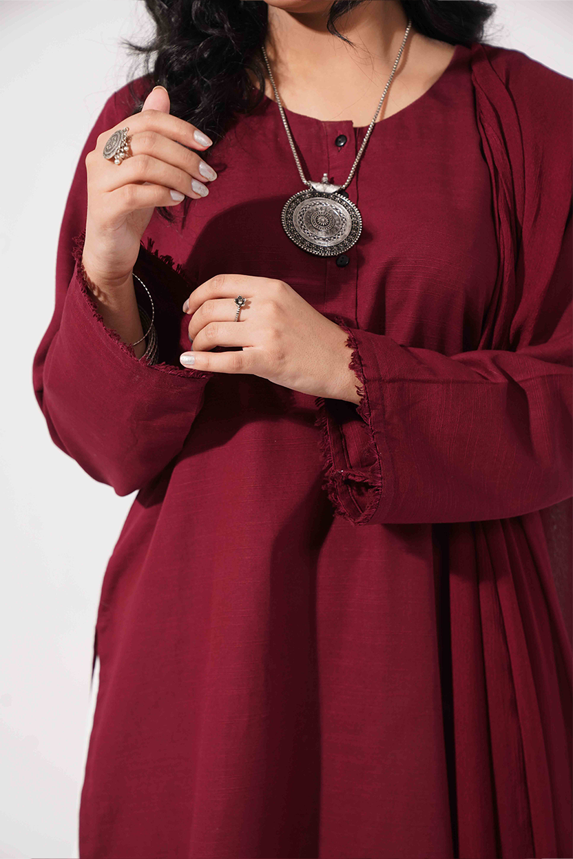 Core Kurta - Maroon